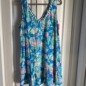 Lilly Pulitzer Blue Floral Camila Dress